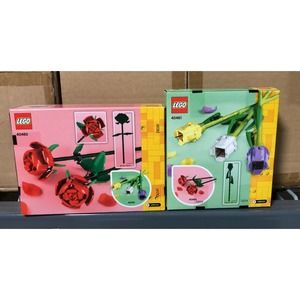 COPY - BRAND NEW 2 LEGO Creator Botanicals Flower 40460 Roses, 40461 Tulips Flo…